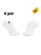 iZ Sock 6pak sports ankelstrømper i hvid m.bomuld ( NY KOLLEKTION )